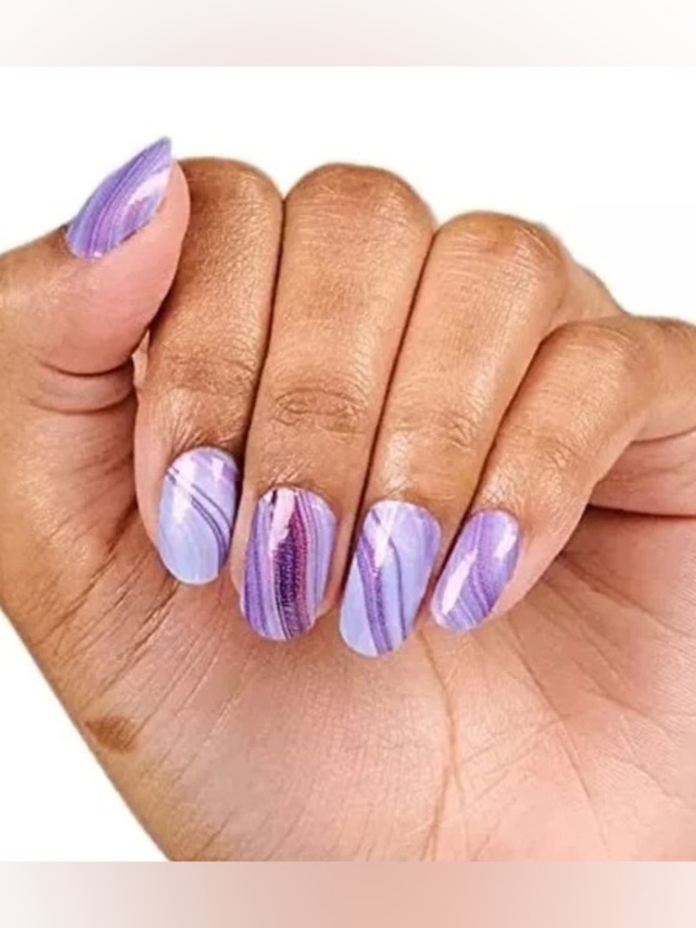 Color Street Ultraviolet Agate 100% Pure Nail Polish *RETIRED* Purple Swirl